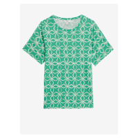 Zeleno-bílé dámské tričko Marks & Spencer