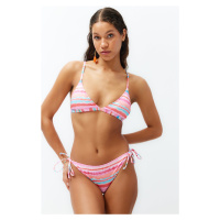 Trendyol Striped Triangle Regular Bikini Set