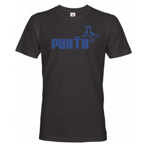 ★ Pánské tričko s oblíbeným motivem Punťa - vtipná parodie na značku Puma BezvaTriko