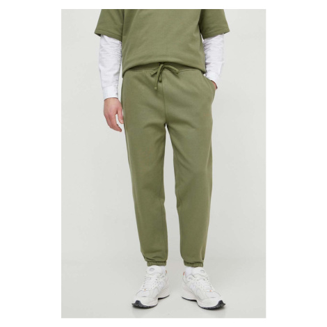 Kalhoty Polo Ralph Lauren pánské, zelená barva, s potiskem