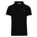 Polokošile trussardi t-shirt polo cotton piquet černá