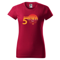 DOBRÝ TRIKO Dámské tričko s potiskem 50 let myslivost Barva: Marlboro červená