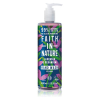 Faith In Nature Lavender & Geranium přírodní tekuté mýdlo na ruce s vůní levandule 400 ml