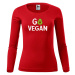DOBRÝ TRIKO Dámské triko s potiskem Go vegan