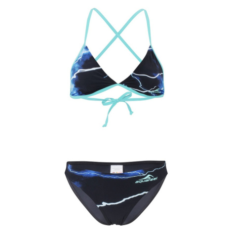 Dámské dvoudílné plavky aquafeel flash sun bikini black/blue