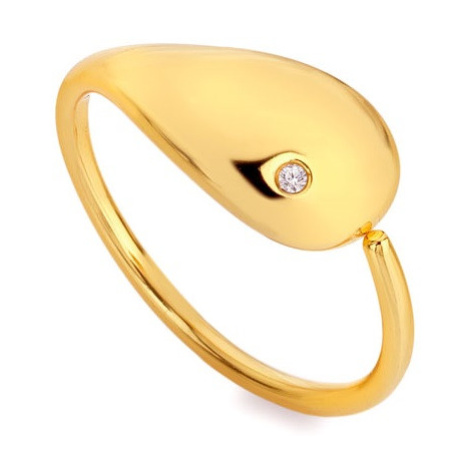 Hot Diamonds Elegantní pozlacený prsten s diamantem Jac Jossa Soul DR282