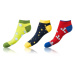 Bellinda CRAZY IN-SHOE SOCKS 3x - Modern color low crazy socks unisex - yellow - green - blue