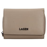 Dámská kožená peněženka Lagen Stelna - béžová