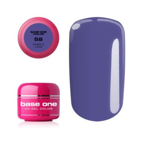 Base one barevný gel - 58 Purple Love 5g Silcare
