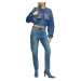 Bunda diesel de-khlo-s track jacket blue denim