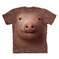 Pánské batikované triko The Mountain - Pig Face - hnědé