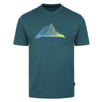 Pánské bavlněné tričko Dare2b MOVEMENT zelenomodrá