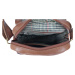 Sendi Design Pánská kožená taška přes rameno PAULO koňak - SLEVA - flíček pod klopou