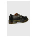 Kožené polobotky Dr. Martens dámské, černá barva, na plochém podpatku, DM12916001.8065.Mary-Blac