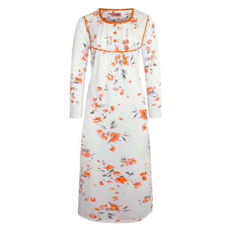 Andulka hřejivá noční košiledlouhým rukávem 698 oranžová