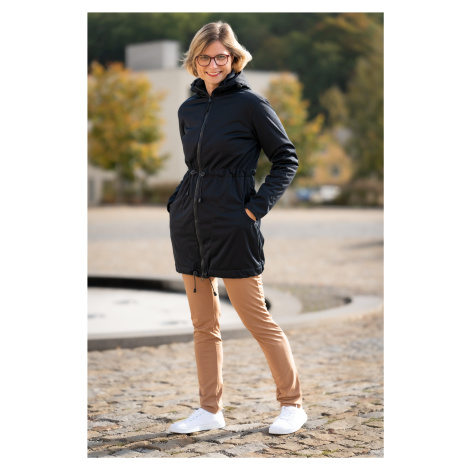 Těhotenský softshellový kabát AnyTime 3v1 Oriclo černý