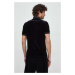 Polo tričko Versace Jeans Couture černá barva, 76GAG626 J0082