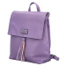 Stylový dámský koženkový kabelko/batoh Barbalea, fialový