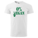 DOBRÝ TRIKO Pánské tričko s potiskem 0% VEGAN zelený potisk