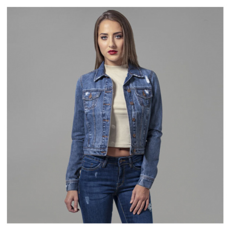 Urban Classics Ladies Denim Jacket ocean blue