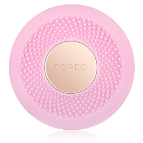 FOREO UFO™ Mini sonický přístroj pro urychlení účinků pleťové masky cestovní balení Pearl Pink 1