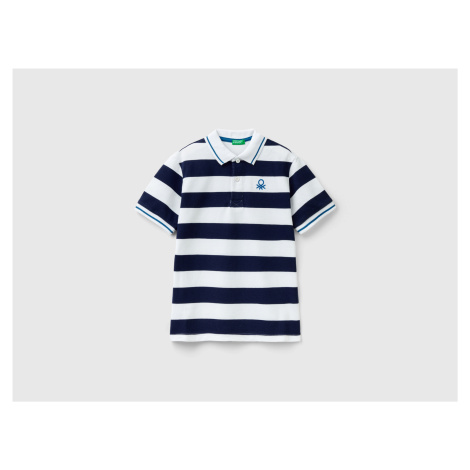 Benetton, Short Sleeve Polo With Stripes United Colors of Benetton