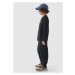 Chlapecké zateplené tepláky 4F JUNIOR TROUSERS-JWAW24TTROM761-20S-DEEP BLACK