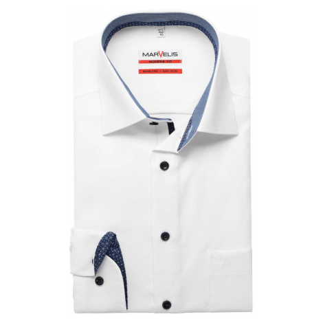 Marvelis pánská košile Modern Fit s prodlouženým rukávem 7204 00 89