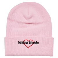 Bonjour Bitches Beanie baby pink