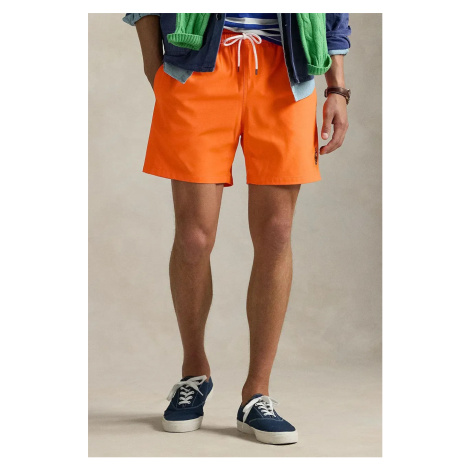 Plavkové šortky Polo Ralph Lauren oranžová barva, 710963334