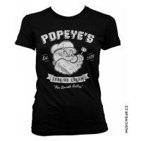 Pepek námořník tričko, Popeyes Shaving Cream Girly, dámské