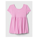 Růžové holčičí letní šaty GAP