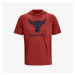 Under Armour Project Rock Terry Short Sleeve Hoodie Red