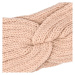 Pohodlná pletená čelenka Elefo, růžová