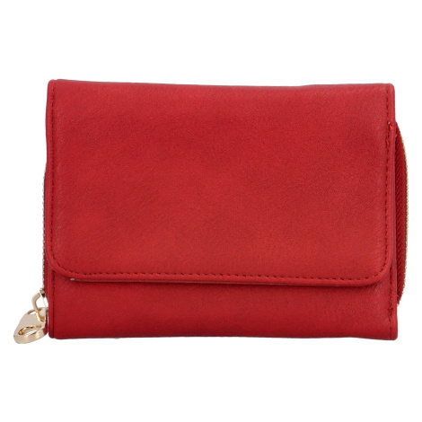 Dámská malá koženková peněženka Annien, červená Coveri
