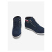 Tmavě modré pánské kotníkové semišové boty Tommy Jeans