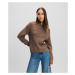 Rolák karl lagerfeld soutache signature chunky knit beige