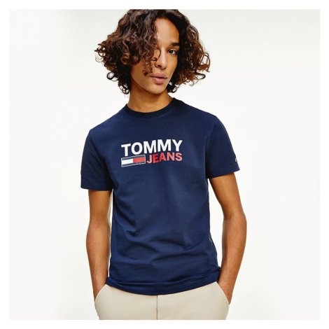 Tommy Jeans pánské modré triko Tommy Hilfiger