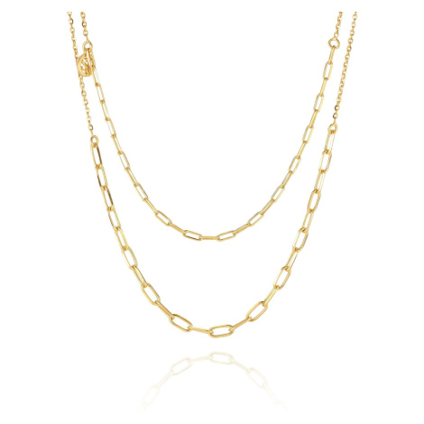 Sif Jakobs Módní pozlacený dvojitý náhrdelník Chains SJ-C42132-SG Sif Jakobs Jewellery
