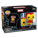 Funko POP! & Tee: Marvel- Holiday Iron Man (GITD)