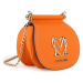 Love Moschino Dámská mini crossbody kabelka Super Gold oranžová