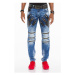 CIPO & BAXX kalhoty pánské CD461 L:34 slim fit jeans džíny