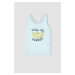 DEFACTO Girl Regular Fit Slogan Print Vest