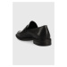 Kožené mokasíny Vagabond Shoemakers FRANCES 2.0 dámské, černá barva, na plochém podpatku, 5406.1