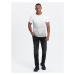 Ombre Clothing Trendy bílé tričko V1 TSPT-22SS-001