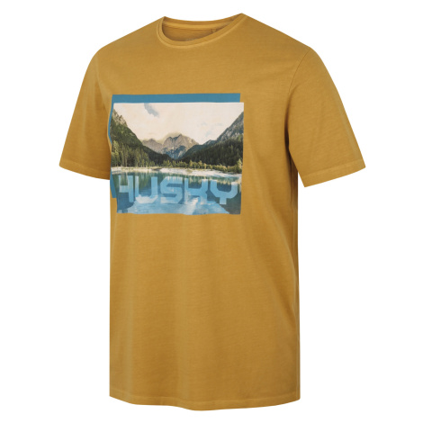 Husky Tee Lake M, mustard Pánské bavlněné triko