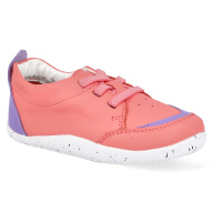 Barefoot capáčky Bobux - Sport Ocean Coral + Meta Purple oranžové