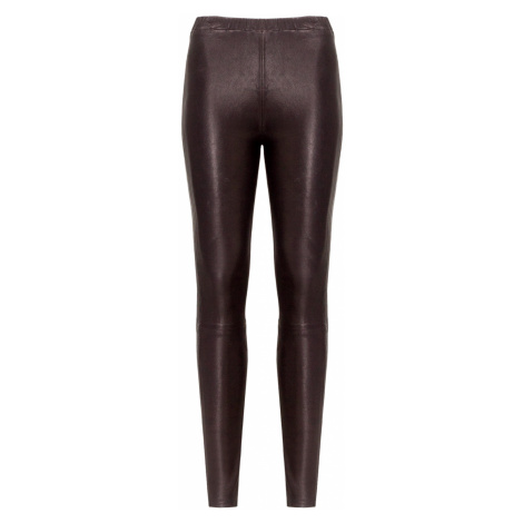 Kožené kalhoty J Brand MACEY HIGH RISE PULL ON PANT černá