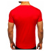 Červené pánské tričko bez potisku Bolf 2005