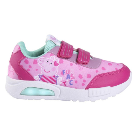 SPORTY SHOES PVC SOLE WITH LIGHTS ELASTICS PEPPA PIG
